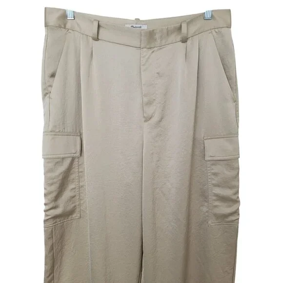 Madewell Wide Leg Pants in Tan - Picture 4 of 6